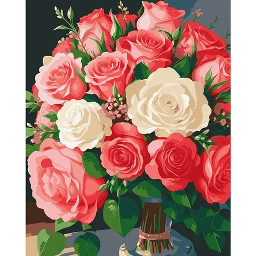 Набір для розпису ArtCraft Квіти кохання 40 x 50 см (13088-AC)