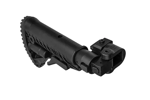 Приклад телескопический Fab Defense M4 для AK 47 полимер черный - фото 4