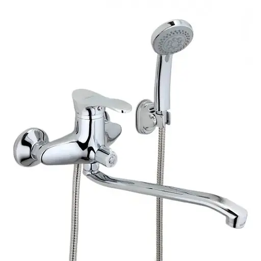 Смеситель для ванны длинный гусак Ø40 Frap 1/10 F22021 Хром - фото 1