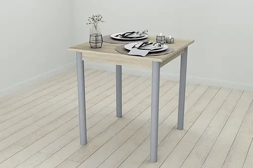 Кухонний стіл Ferrum-decor Агата 75x70x70 Сірий ДСП Сонома 16мм (FRD-106243) - фото 4