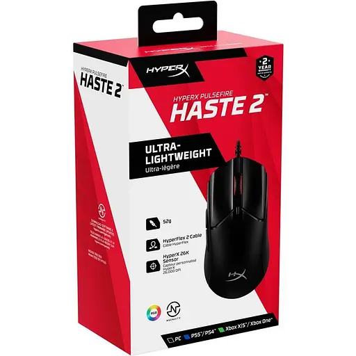 Мышь HyperX Pulsefire Haste 2 Black (6N0A7AA) - фото 8