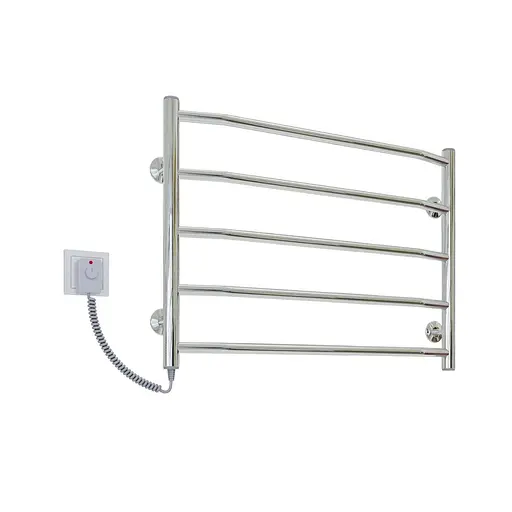 Електрична рушникосушарка Kosser Трапеція 500x700/5 EL рег. ДТ19EL, Хром, Ліве - фото 1