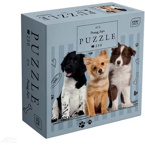 Пазли тришарові Interdruk Puppy Sign 3, 250 шт. (385130)