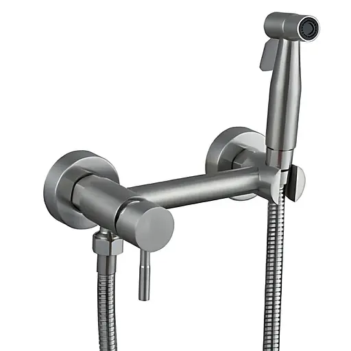 Смеситель для гигиенического душа наружного монтажа Mixxus SUS-222 нержавеющая сталь MX0679, Нержавеющая сталь - фото 1