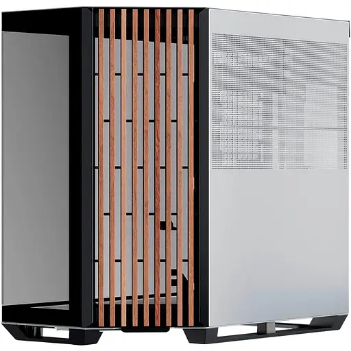 Корпус APNX V1-W из закаленного стекла без блока питания, черный/белый/под дерево (APCM-VI01103.M1) - фото 2