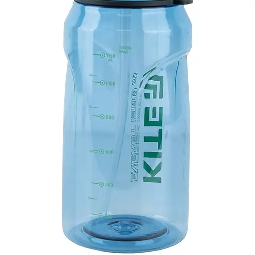 Пляшечка для води Kite 1.5 л синя з зеленим (K24-1202-1) - фото 3