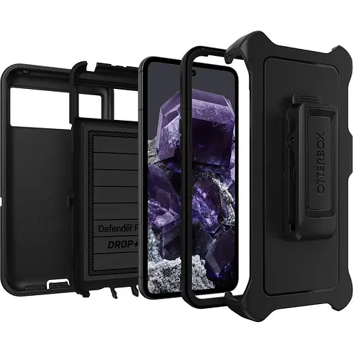 Чехол противоударный с клипсой OtterBox Defender Pro для Google Pixel 8 (6.2") Black 77-94196 - фото 4