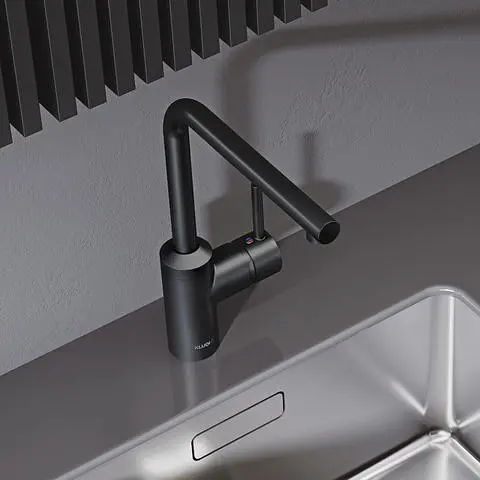 Смеситель для кухни Kludi L-ine DN 15 черный мат 428143977 - фото 2