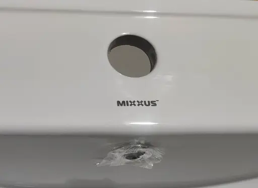 Умивальник меблевий Mixxus Premium Cubic-1501 610x460x170 мм з отвором під змішувач і переливом MP6495, Білий - фото 5