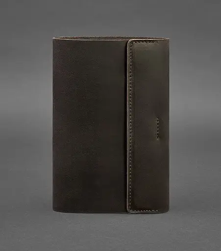 Шкіряний блокнот софт-бук 7.0 темно-коричневий - фото 1