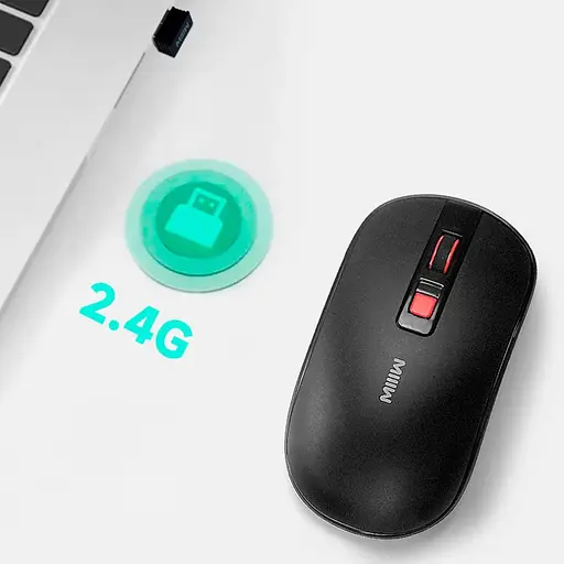 Миша Xiaomi MiiiW Wireless Mute mouse lite PM21 (MW23M21) чорна - фото 7