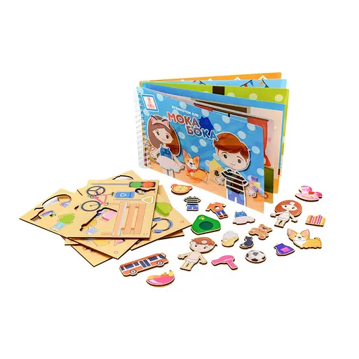 Развивающая игрушка "Мока Бока Домик" PuzzleOK Puz-88892, 103 детали - фото 1