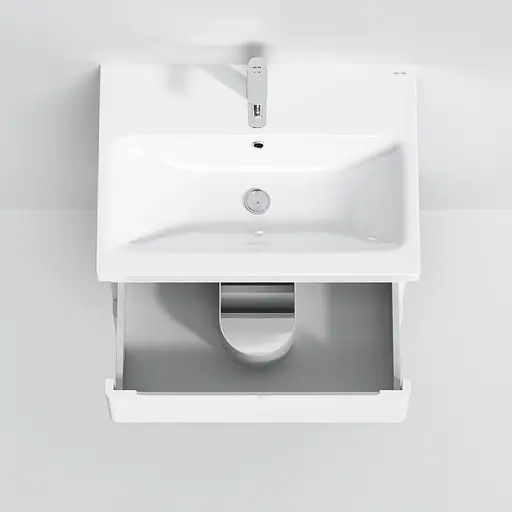 Тумба з умивальником AM.PM Hit підвісна 60 см білий M93A-FHX0602-WC0602WG38 Білий - фото 9