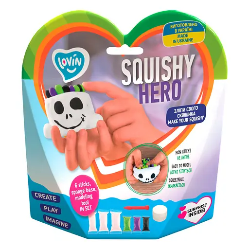 Набір для ліплення з повітряним пластиліном Squishy Scary Ghost ТМ Lovin 70126 - фото 2