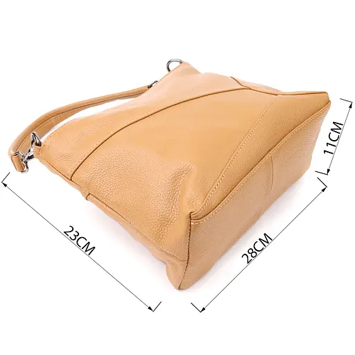 Женская сумка Vintage на два отделения из натуральной кожи 28х23х11 см sum0027620 - фото 3