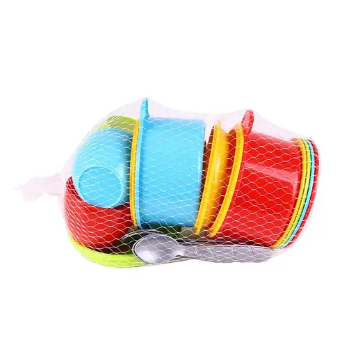 Детский набор посуды "Маринка 1" ТехноК 0687TXK(Multicolor), 15 предметов - фото 2