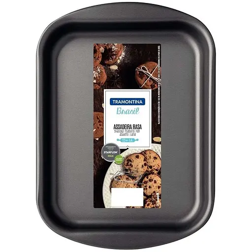 Форма для випікання Tramontina Brasil прямокутна 27.3x20x3.5 см графіт (20053/022) - фото 4