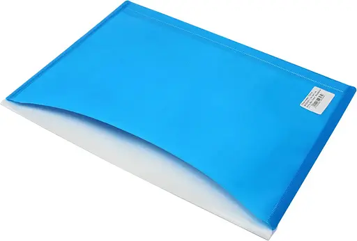 Папка-конверт А4 конверт на кнопці O35206 Optima, 2 відділи (4044572552064) Блакитний - фото 3