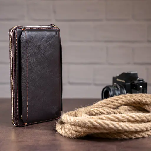 Кожаный клатч мужской Vintage 22,5х12х4 см sum0012742 - фото 5