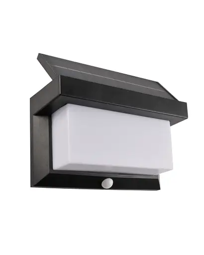 Вуличний світильник на сонячній батареї із датчиком руху Goldlux 325464 Tony Pir Led 6500K IP44 Bk - фото 1