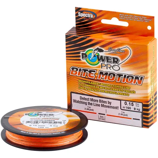 Шнур Power Pro Bite Motion (Orange Black) 150 м 0.06 мм 6.5 lb/3.0 кг