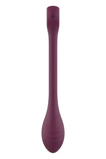 Вібратор Dreamtoys Glam Bendable G-Spot Vibe 22 см бордовий - фото 4