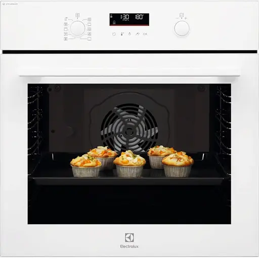 Духовой шкаф электрический Electrolux 72 л A+ пара дисплей конвекция телескопические направляющие белый