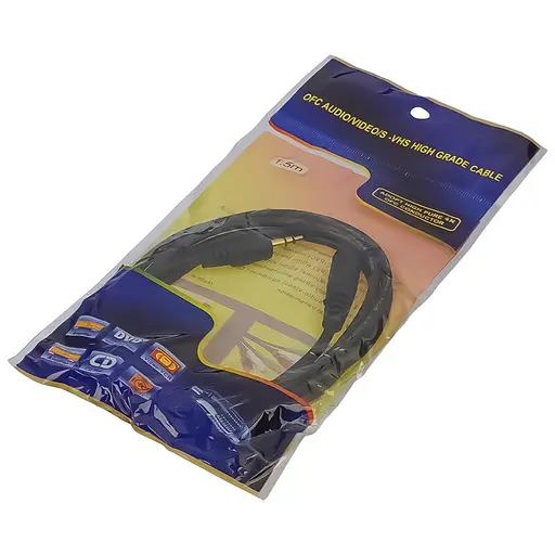 Удлинительный кабель Jack 3.5 to Jack 3.5 F 1.5 м черный - фото 2