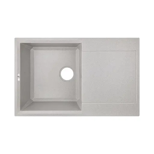 Кухонна мийка Lidz 790x495/230 GRA-09 (LIDZGRA09790495230), Сірий - фото 1