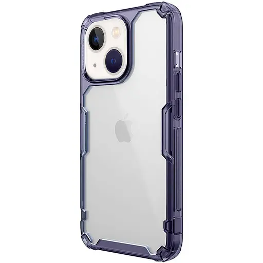 Чохол TPU Nillkin Nature Pro Series для Apple iPhone 13/14, 6.1 Темно-фіолетовий прозорий - фото 2
