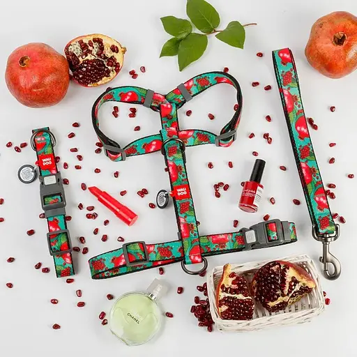 Нашийник для собак нейлоновий Waudog Nylon з QR паспортом градієнтГранати L 2.5х33-49 см - фото 5