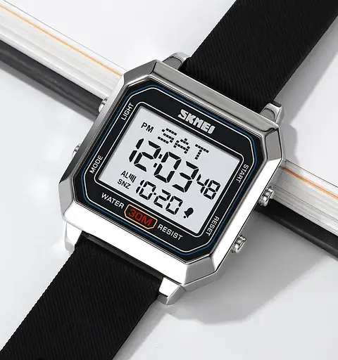 Годинник чоловічий спортивний наручний Skmei 2150 Сріблястий - фото 4