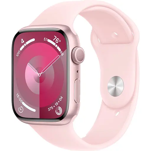 Смарт-часы Apple Watch Series 9 GPS 41mm Pink Aluminum Case with Light Pink Sport Band M/L (MR943) [92651]