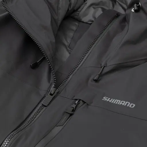 Куртка Shimano Durast Warm Short Rain Jacket L Black - фото 5