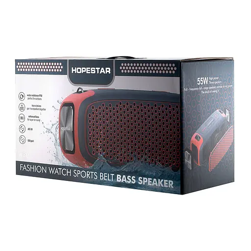 Портативная Bluetooth – колонка Hopestar A30 Красный - фото 2