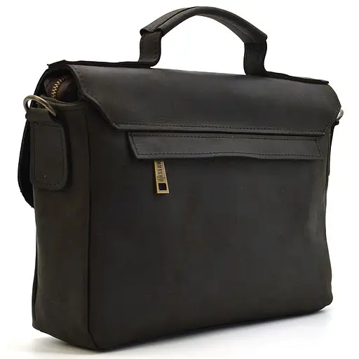 Чоловіча шкіряна сумка TARWA 32х25х7 см sum0025452 - фото 5