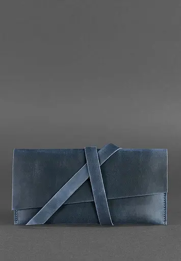 Кожаный тревел-кейс Voyager 1.2 синий Crazy Horse - фото 2