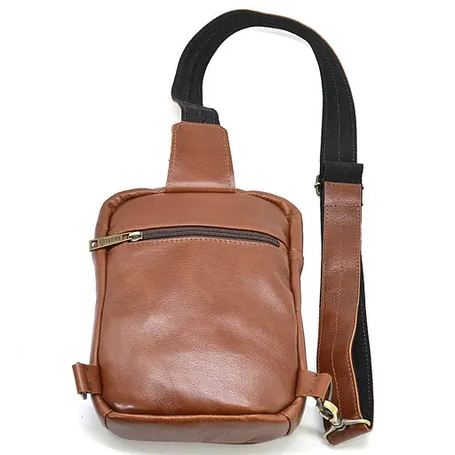 Кожаный рюкзак слинг рюкзак на одну шлейку TARWA 27.5х18х4 см sum0028242 - фото 7