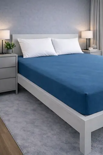 Простирадло 180х200+30 см бірюзовий