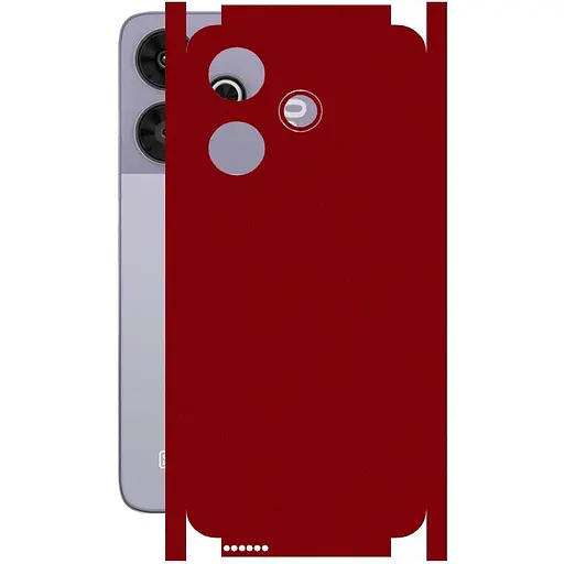 Защитная пленка StatusSKIN для Xiaomi Poco M6 Plus Корпус Винил Металлик красный