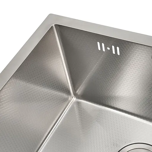 Кухонна мийка з покриттям HoneyComb (соти) Nett NSS-5045, Нержавіюча сталь - фото 2