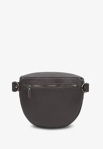 Шкіряна сумка поясна-кроссбоді Vacation графіт флотар - фото 4