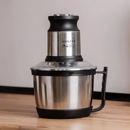 Чопер измельчитель Sokany SK-7027 800 Вт 3 литра 4 лезвия нержавеющая сталь, кухонная мясорубка для продуктов овощей фруктов - фото 4