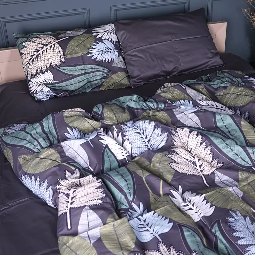 Пододеяльник MirSon Leaves сатин 160х220 см (2200012535271)