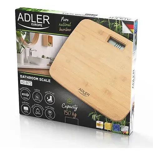 Весы для ванной Adler AD 8173 Bamboo - фото 4