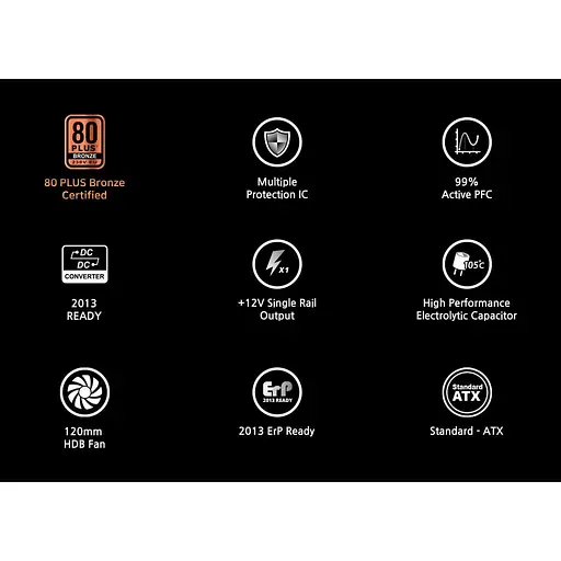 Блок живлення Zalman GV2SE 700W 80+ Bronze (ZM700-GV2SE) - фото 9