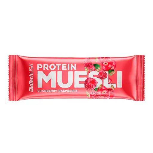 Батончики BiotechUSA Protein Muesli Cranberry-Raspberry 30 г
