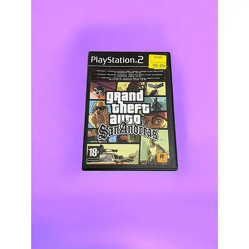 Диск с игрой на PlayStation 2 Grand Theft Auto: San Andreas