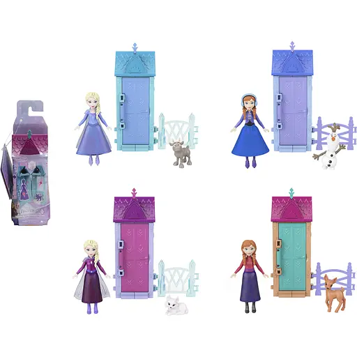 Набір-сюрприз з мінілялькою Disney Frozen Ерендельське містечко з мультфільму Крижане серце (JFG24)
