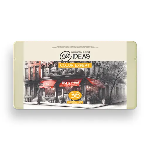 Набор цветных карандашей 99IDEAS "Color Expert" 36 цветов, Universal Set, металлическая коробка, 99CE-36UNI